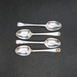 4x plain Old English coffee spoons Sheffield 1971 34g