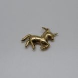 9ct unicorn charm 1g