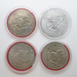 4x silver dollars