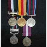 Collection of 5x middle eastern medals