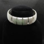 Italian silver Milanese bracelet SS HM 7.5" 28.4g