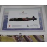 3x signed pictures one of the Lancaster B1 103 squadron signed in pencil Bill Reid VC + 2 others