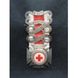 Silver HM red cross with ribbon and bars 35g