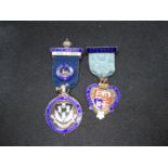 Collection of Masonic jewels silver HM