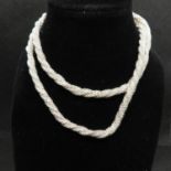 18" HM silver twisted rope chain 13g