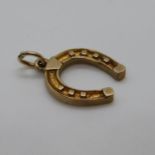 9ct lucky horseshoe charm 2.2g