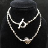 Silver designer necklace Tateossian of London HM 1996 16" 14g
