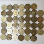 40x early £1.00 coins