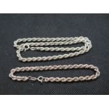 Silver necklace with bracelet 28g