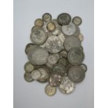Bag of pre 1947 coins 296g