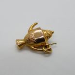 Aladdin's Lamp charm 9ct approx 1g