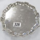 Sheffield silver salver HM 335g 8" dia.