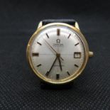 Omega Seamaster cross hair dial automatic watch with date, calibre 562 24 jewels good condition