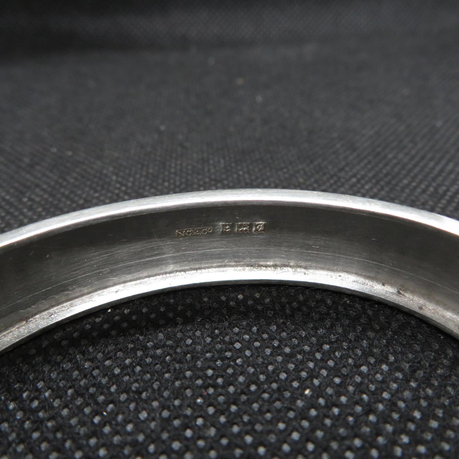 Silver bangle by NC Reading and Co HM Birmingham 1956 excellent condition 17.6g - Image 2 of 2