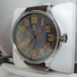 Rolex Military wristwatch dial recently refurbished original movement of pocket watch housed in