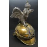 Russian pre revolution double headed eagle helmet