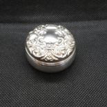 Millennium HM silver pill box with gilt interior Broadway Silversmiths Birmingham 2000