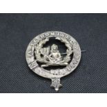 White metal Military brooch In Te Domine Speravi 33g