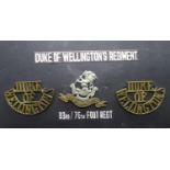 Set of Badges for Duke of Wellington Regiment