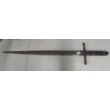 48" hand made long sword metal - very heavy and sharp