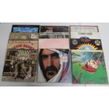 12x 33rpm albums including Alice Cooper, Jackson Brown, Frank Zappa, Jefferson Airplane etc