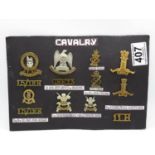 Set of 13x Cavalry badges