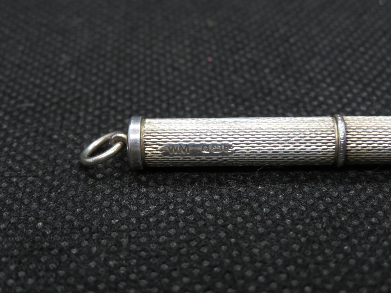 Vintage silver retractable tooth pick 1982 Birmingham - Image 3 of 3