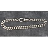 Small watch chain bracelet in silver 17g