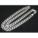 18" 22g silver necklace