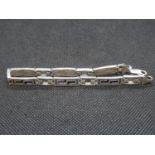 Gent's silver bracelet Greek Key design 8.5" 22.9g