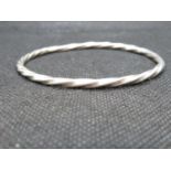 Silver slave bangle 18g