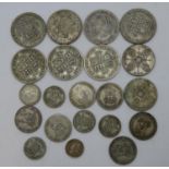 Bag of pre 1947 coins 167g