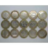 15x various rare £2.00 coins including NI £2 Commenwealth games