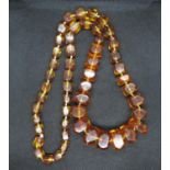 Rope of Amber / Bakelite beads