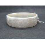 Victorian silver bangle 35g