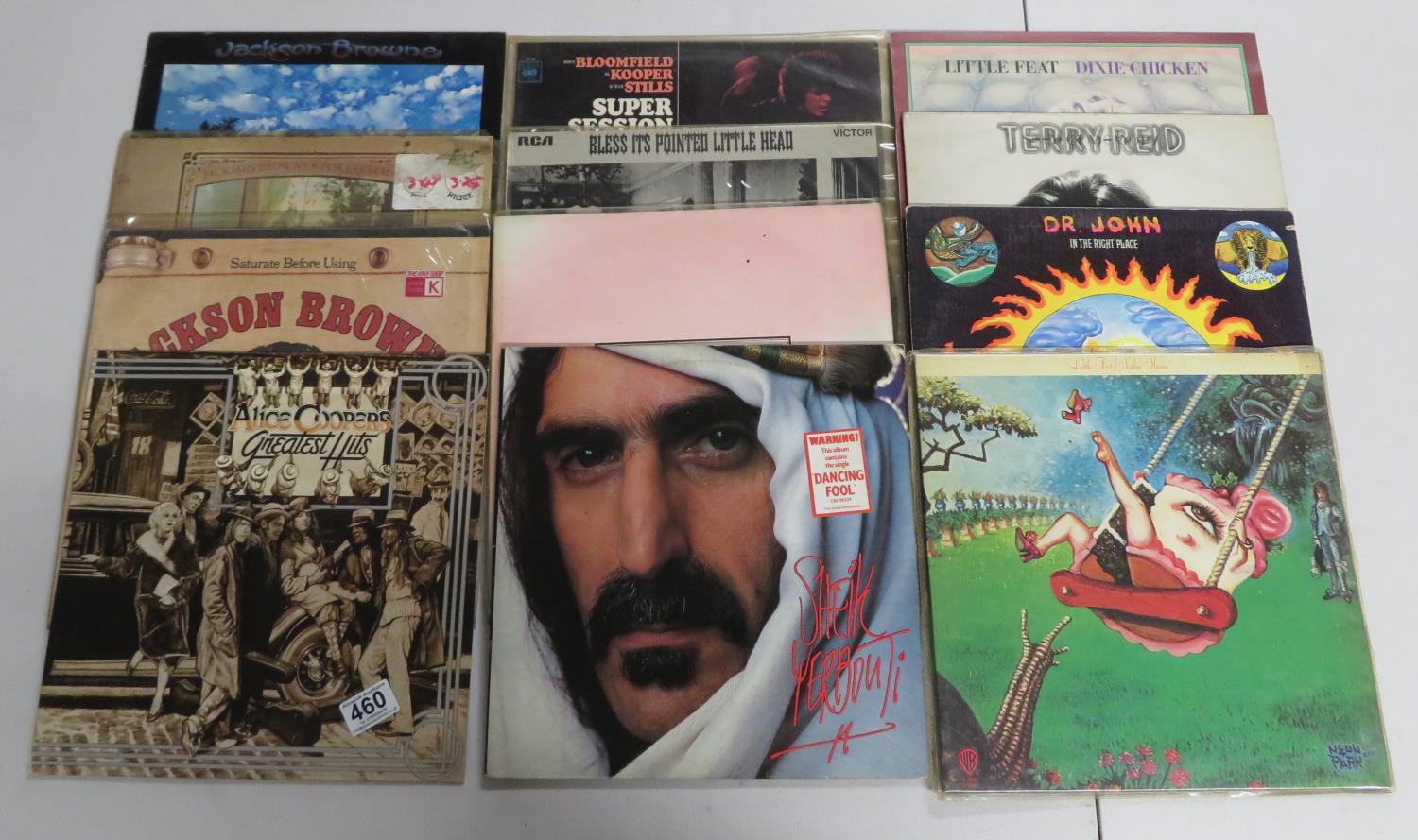 12x 33rpm albums including Alice Cooper, Jackson Brown, Frank Zappa, Jefferson Airplane etc - Image 2 of 2