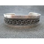 Celtic silver bangle 27g