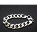 Chunky 8" silver bracelet 97g