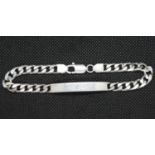 Silver ID bracelet 8" 20g