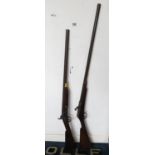 Early converted military flintlock rifle