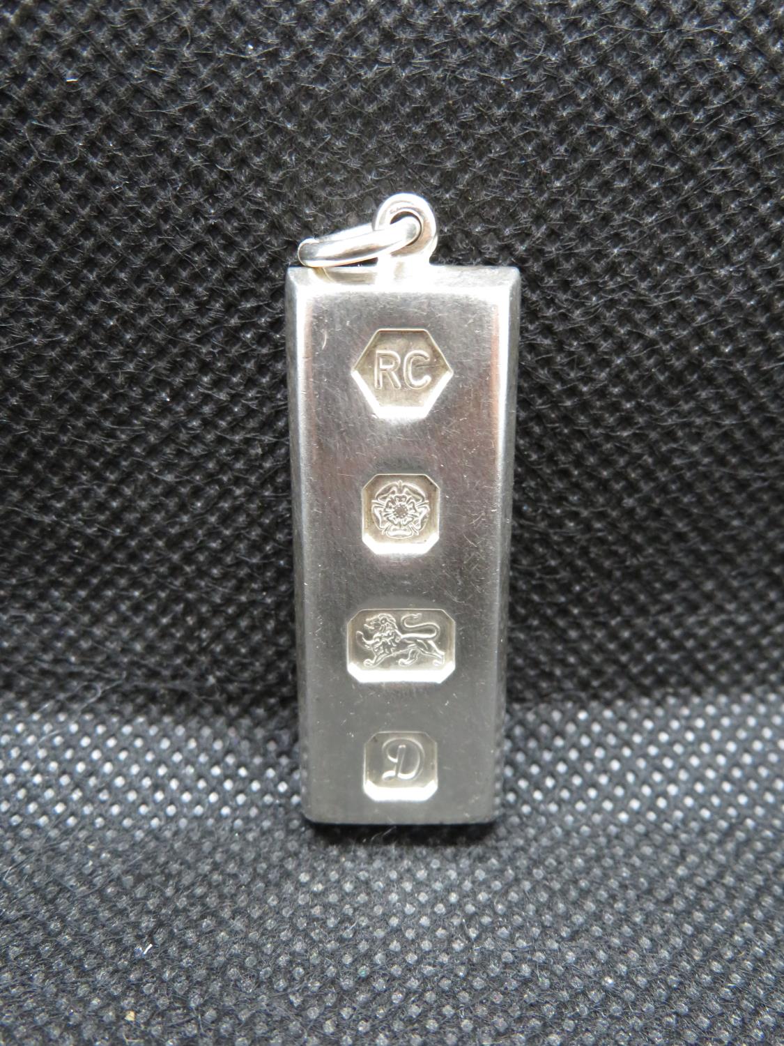 Solid silver ingot Sheffield HM 1978 31.4g