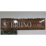 5' original Ogdens St. Bruno enamelled sign - collection only