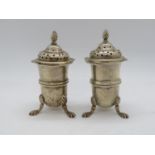 Silver pepper and sale pots 64g