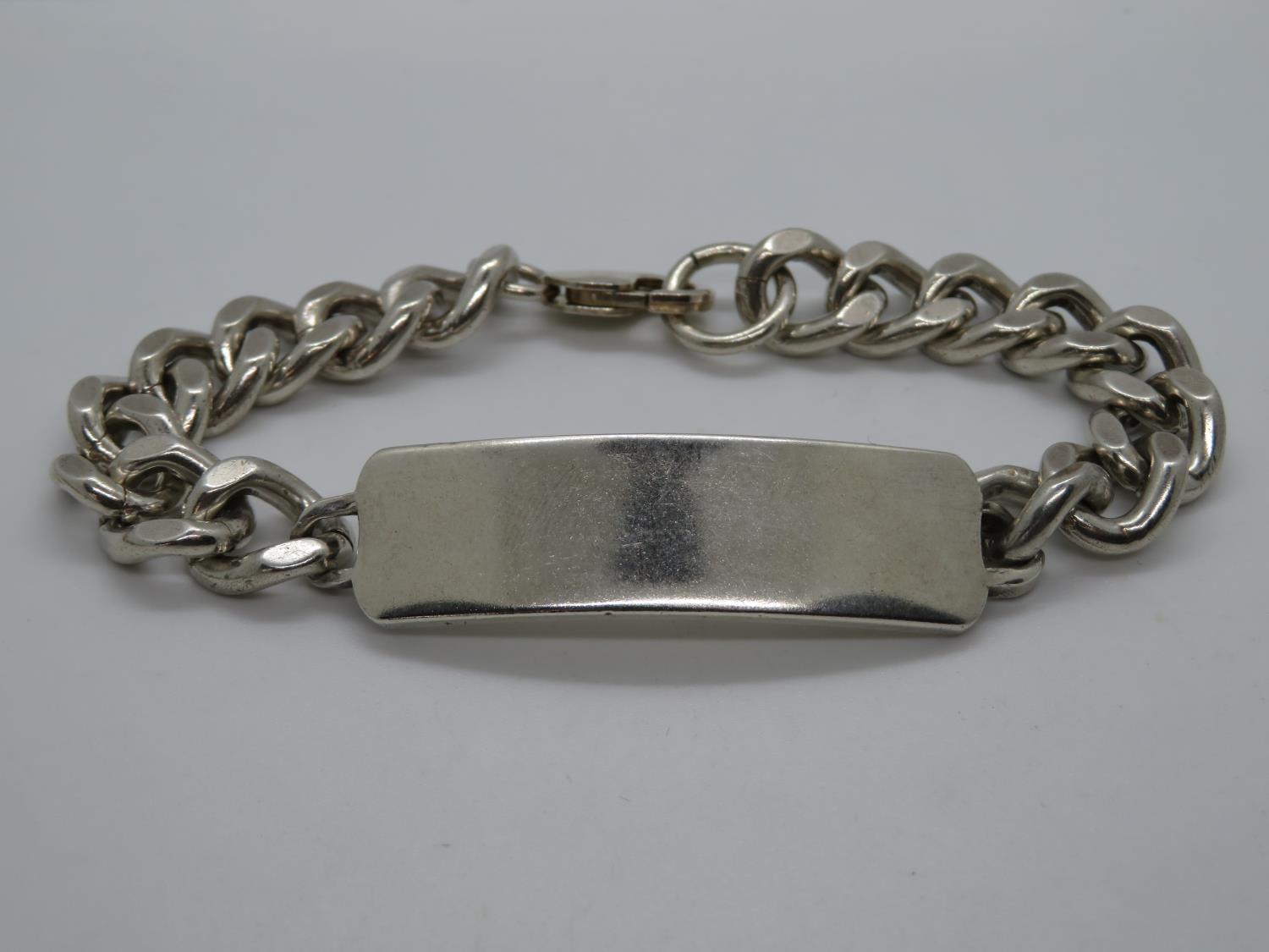 Gent's HM silver ID bracelet 59g