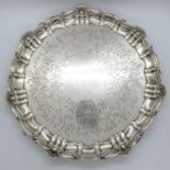 Silver salver 676g fully HM for Chester - Young Queen Victoria head