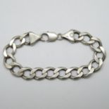 Silver chunky bracelet 36g