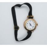 9ct lady's gold watch