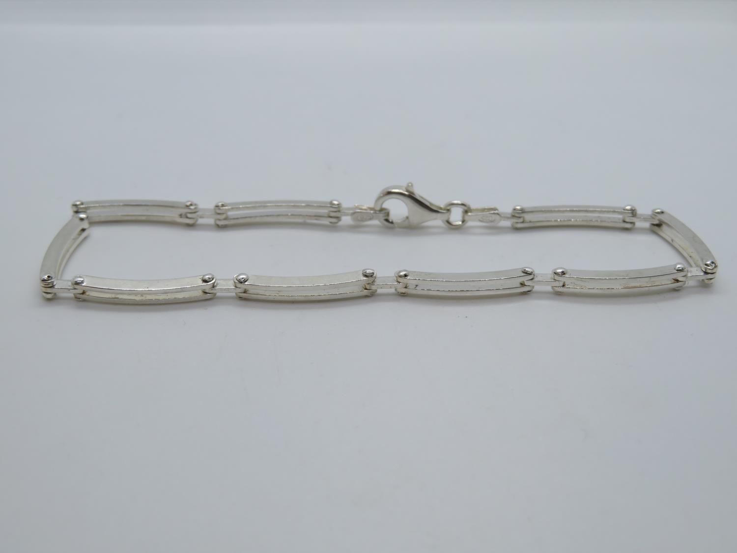 Silver 2 bar bracelet 925
