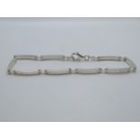 Silver 2 bar bracelet 925