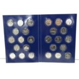 Alphabet set of 10p pieces in original folder